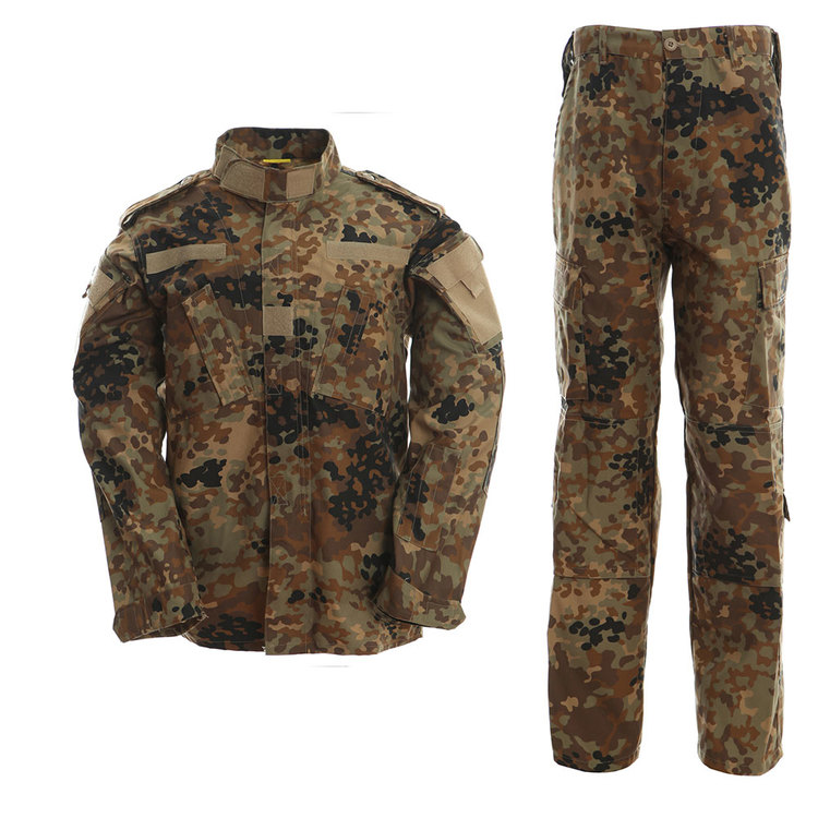 Speckle camo military uniform